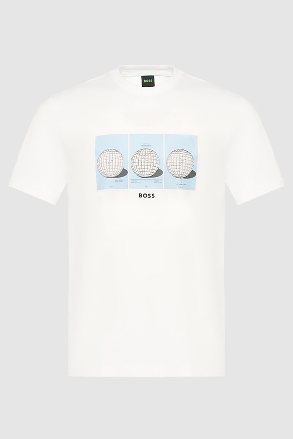 ΜΠΛΟΥΖΑ T-SHIRT BOSS - 100 ΛΕΥΚΟ